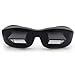 PWOW Creative High-definition Horizontal Glasses Lazy Glasses Bed Lie-down Periscope Glasses - Size L (Black)