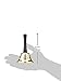 Juvale Ring for a Beer Handheld Bell - 5-Inch Steel in Gold & Black - Portable Bar Novelty Bell for Restaurant & Party