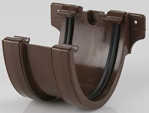 BR074BR Brown Brett Martin 115mm Deepstyle Gutter Union Bracket