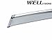 WellVisors Side Window Wind Deflector Visors - Made for and Compatible with Kia Sorento 16-up 2016 2017 with Chrome Trim