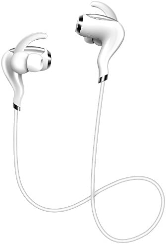 ZIDANE Bluetooth Headphones Wireless Sports V4.1 Stereo Earphones with Mic Sweatproof Noise Cancelling Magnetic Headsets for iPhone 7 Samsung Galaxy S8 and Android Phones (White)