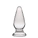 Glass Butt Plug 1.76 X 4.36 Inch Crystal Bum Plug