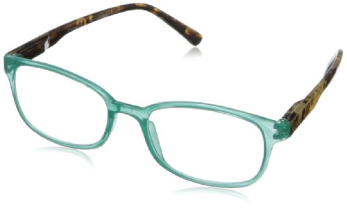 Peepers Turtle Bay Round Reading Glasses,Teal,1.25
