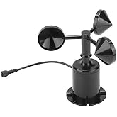Wind Sensor 0-70m/s Environment Signal Output Pulse Type Three Cups Wind Speed Sensor Anemometer