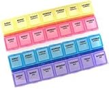 28-day, 1 Compartment Per Day, 4 Week Monthly Medtime Planner by Apothecary