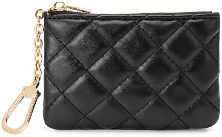 Amazon.com: XOXO Women's Wallet Mini Black Vegan Leather Quilted