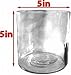 5-Inch Round Glass Vase Bowl - 5