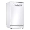 Bosch-SPS2IKW04G-Serie-2-Slimline-Freestanding-Home-Connect-Dishwasher-9-place-settings-45cm-wide-White Bosch SPS2IKW04G Slimline Dishwasher, 9 place settings, 9.5 litre, Silence on Demand, ExtraDry, White, Freestanding