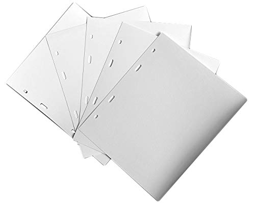 COLLECTOR White DIVIDERS for banknote album - pack of 10 - Folder Extra Refill Sheets Inserts or other brand banknotes album