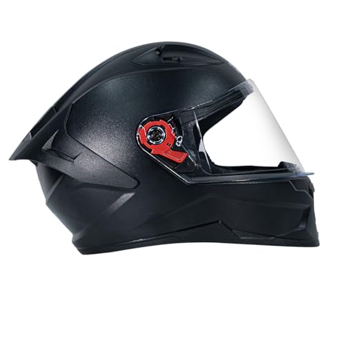 Studds Raider ISI Certified Full Face Motorcycling Helmet for Men and Women with Spoiler and Clear Visor (Black - XL) 4