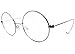 Agstum Retro Round Optical Rare Wire Rim Eyeglass Frame 49mm (Large size) (Gunmetal, 49mm)