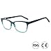 Anti Blue Light Glasses, Acetate Frame Anti Harmful Blue Ray Eyestrain Relieving (Green)