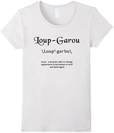 Loup-Garou Tshirt Definition of Loup-garou by Scarebaby  - Female Large - White