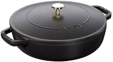STAUB Cast Iron Chistera, Black, 24 cm