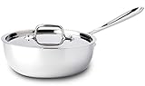 All-Clad 8701004396 Saucier Pan, 2-Quart, Stainless Steel