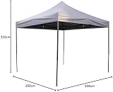 All Seasons Gazebos 3x3m Heavy Duty Pop Up Gazebo Waterproof w/ Accessory Pack view 9