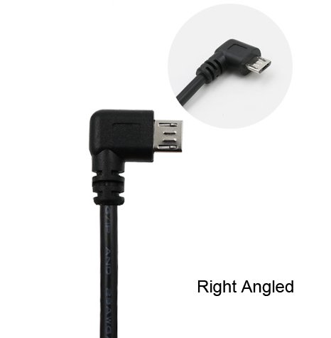 Duttek (2-Pack) 50CM 90 Degree Right Angle Micro USB Male to 5 Pin Motherboard Female Adapter Dupont Extended Cable(Micro USB M/5Pin)