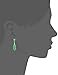 Amazon Collection Rhodium-Plated Sterling Silver Green Jade Teardrop Earrings