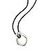 [EK intl.] Classic Fashion Metal Ring Eye Glasses Necklace holder Silver / Small Ring / Black String