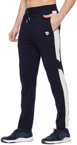 MARK LOUIIS Track Pants for Men: Regular Fit Cotton Blend Lower