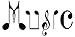 Music from Music Notes Decal Vinyl Sticker|Cars Trucks Vans Walls Laptop| Black |7.5 x 4 in|CCI992
