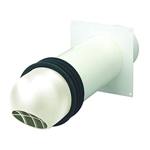 Domus 2447W High Rise Through Wall Duct Installation Kit (100mm) White