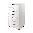 Winsome Halifax Cabinet for Closet/Office, 7 Drawers, White