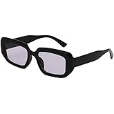Mad Shade Sunglasses for Men & Women, Modern Classic Square Retro Fashion Shade with UV400 Protection, Oversized Bold Black