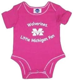 Michigan Wolverines Infant Onesie 12 Months Pink
