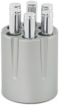 Revolver Cylinder Pen Holder &amp; 30-Caliber Bullet Pens (set of 3 silver pens) - Heavyweight, Durable &amp; Stylish Desk Accessory - Can hold up to 6 pens