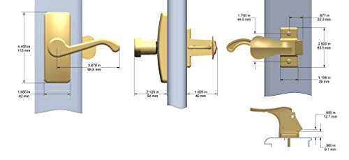 Ideal Security Inc. SKGLWORB GL Lever Set For Storm and Screen Doors A Touch of Class, Easy to Install Oil Rubbed Bronze - Thumbnail 4