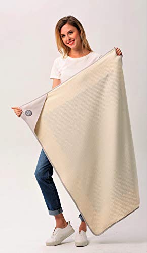 Protective Belly Pregnancy Baby Large Blanket Improved Version, Organic, Anti-Radiation, Radiation Shielding, EMF Protection Blanket, Woman, Pregnancy Protection,110cmx90cm, 43" x35''