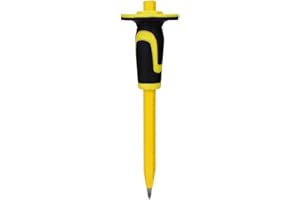GMGSJ Heavy-duty pointed chisel, pointed head, with hand guard device, used for demolition, carving, cleaning, breaking, hunting, and crushing of concrete and mortar stones. (CA5)