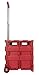 Office Depot Mobile Folding Cart with Lid, 16in. x 18in. x 15in., Red, 50802