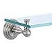 Gatco 5850 Marina Glass Shelf, Satin Nickel