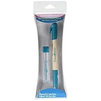 Fons & Porter 7757 Mechanical Fabric Pencil Set and 10 Lead Refills, White