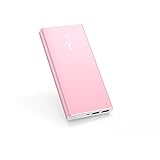 20000mAh Portable Charger, iXCC Power Battery Pack 4.8A Output 2-Port Power Bank (2.0 A Input, Dual ChargeWise 2.0 USB Ports Li-polymer Battery) Portable Battery Charger for iPhone, iPad, Galaxy- Pink