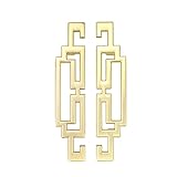 Semetall 4.2" Drawer Pulls, Modern Gold Cabinet
