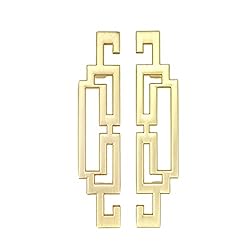 Semetall 4.2" Drawer Pulls, Modern Gold Cabinet