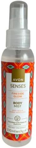 AVON Senses Body Mist 100ml Fireside Glow Clove & Leather Wood Scent