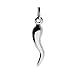 West Coast Jewelry 925 Sterling Silver Italian Horn Charm