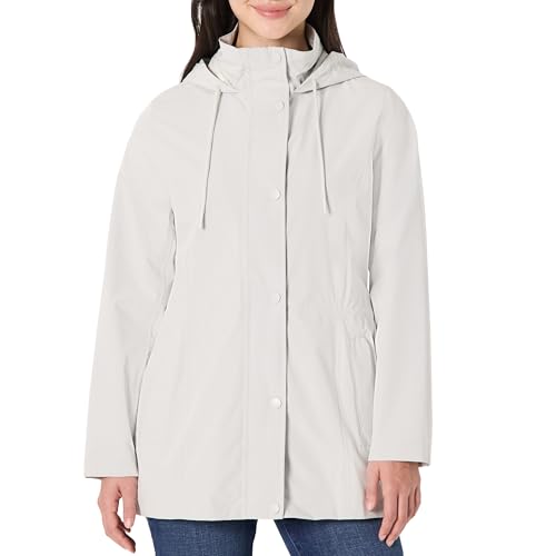 Amazon Essentials Women's Relaxed-Fit Lightweight Waterproof Long Hooded Rain J…