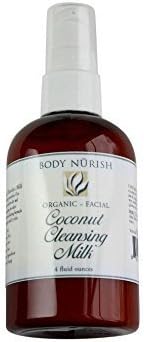 Super Salve Organic Coconut Cleansing Milk 4 oz with Coconut Milk, Aloe Vera Gel, Kukai Nut and Coconut oil