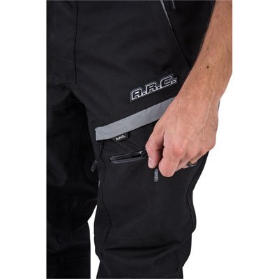 A.R.C. Battleborn Adventure Foul Weather Motorcycle Pants - BLACK - 38" Waist - Thumbnail 3