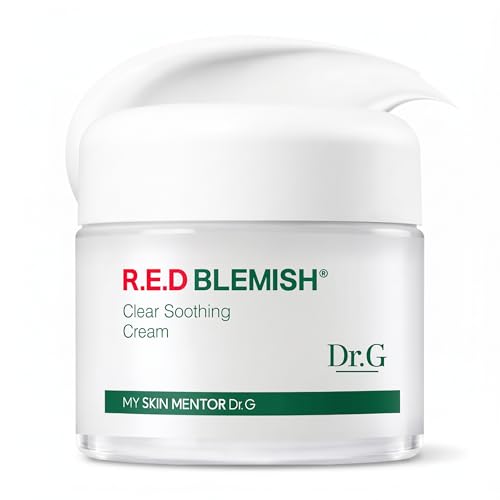 Dr. G NEW RED Blemish Clear Soothing Cream (70ml 2.36 oz) Gowoonsesang Cosmetic, Moisturizing Recovery Cream