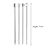 20 Pieces Stainless Steel Cocktail Picks Appetizer Pick Fruit Stick Toothpicks 4.3 Inch with Square Head Style