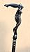Hand Carved Unique Walking Cane for Men - Goddess - Fancy Wooden Walking Stick Stylish Wood Canes (Caramel)
