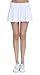 Women's Gym Dri-fit Athleta Skorts With Underwear Covered (White, Small)