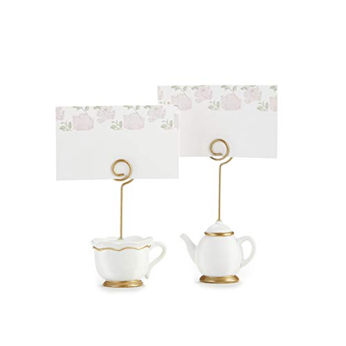 image for Kate Aspen, Place Card Holders, Tea Time Whimsy, Teapot and Teacup, Pl