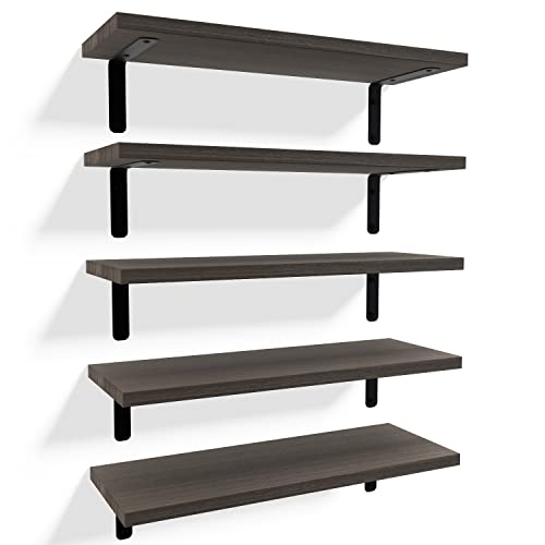 Richer house RICHER HOUSE Rustic Wood Floating Shelves